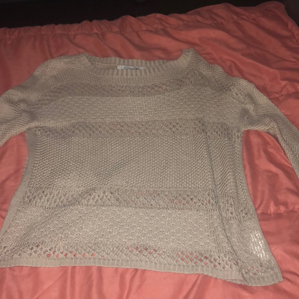 crochet knit type sweater no flaws